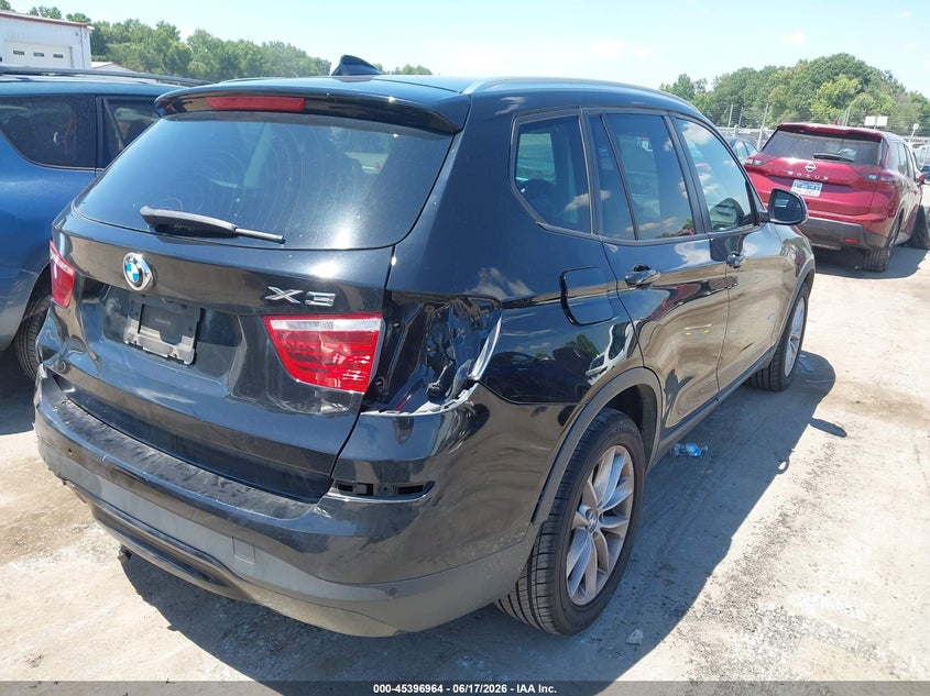 2017 BMW X3 VIN 5UXWZ7C53H0U46881 IAAI salvage auction — REAR END, Salvage (North Carolina), sold $3,350 on 2026-07-13 (photo 4)