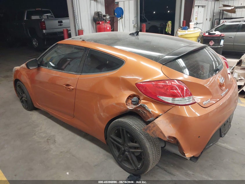 2013 Hyundai Veloster VIN KMHTC6AD0DU107729 IAAI salvage auction — REAR END, Salvage (Arizona), sold $1,150 on 2026-07-21 (photo 3)