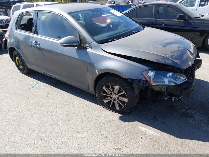 2015 Volkswagen Golf VIN 3VW817AU8FM032630 IAAI salvage auction — FRONT END, Salvage Title, sold $450 on 2026-07-18 (photo 1)