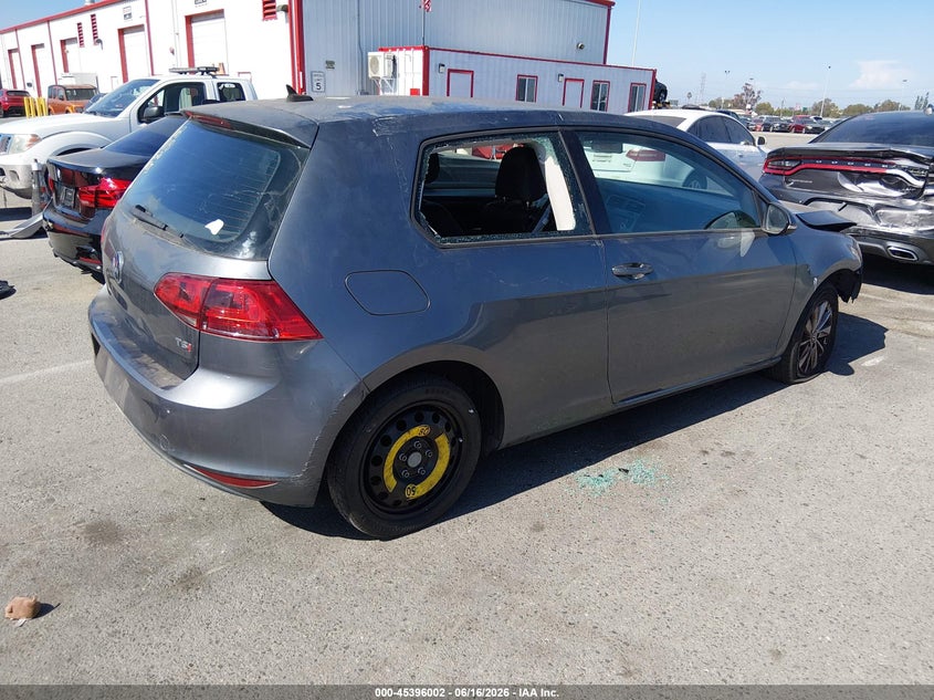 2015 Volkswagen Golf VIN 3VW817AU8FM032630 IAAI salvage auction — FRONT END, Salvage Title, sold $450 on 2026-07-18 (photo 4)