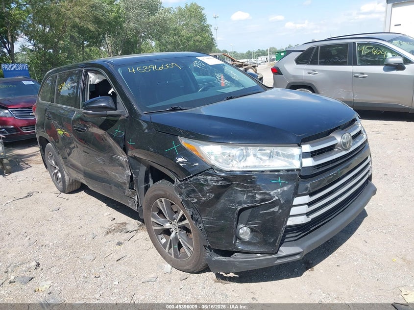 2018 Toyota Highlander VIN 5TDBZRFH0JS910214 IAAI salvage auction — RIGHT FRONT, Clear (Indiana), sold $3,650 on 2026-07-22 (photo 6)