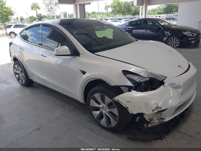 2023 Tesla Model y VIN 7SAYGDEE3PA096955 IAAI salvage auction — FRONT END, Salvage Title, sold $7,700 on 2026-07-23 (photo 1)