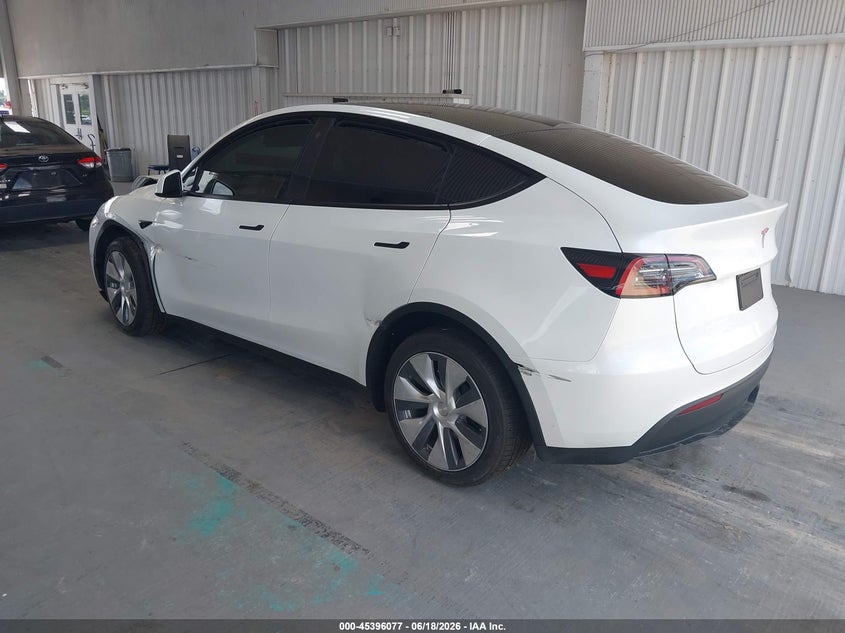 2023 Tesla Model y VIN 7SAYGDEE3PA096955 IAAI salvage auction — FRONT END, Salvage Title, sold $7,700 on 2026-07-23 (photo 3)