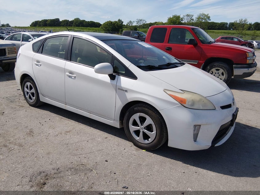 2013 Toyota Prius VIN JTDKN3DUXD1648017 IAAI salvage auction — NORMAL WEAR, Clear (Montana), sold $2,850 on 2026-07-07 (photo 1)