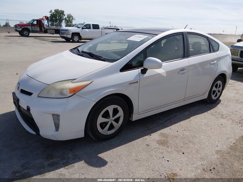 2013 Toyota Prius VIN JTDKN3DUXD1648017 IAAI salvage auction — NORMAL WEAR, Clear (Montana), sold $2,850 on 2026-07-07 (photo 2)