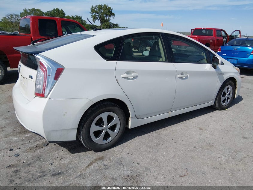 2013 Toyota Prius VIN JTDKN3DUXD1648017 IAAI salvage auction — NORMAL WEAR, Clear (Montana), sold $2,850 on 2026-07-07 (photo 4)