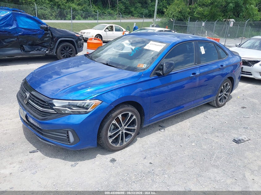 2023 Volkswagen Jetta VIN 3VWAM7BU1PM024491 IAAI salvage auction — FRONT END, Salvage (Virginia), sold $4,950 on 2026-07-11 (photo 2)
