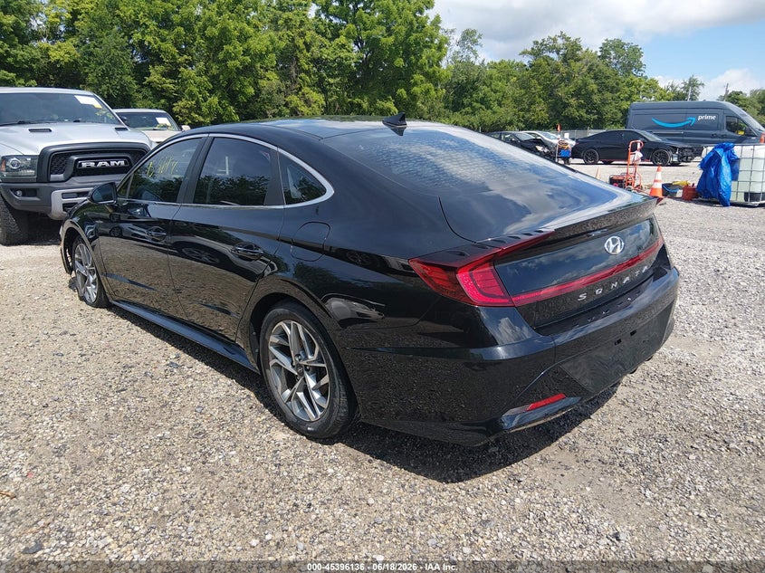 2020 Hyundai Sonata VIN 5NPEF4JA1LH058760 IAAI salvage auction — UNDERCARRIAGE, Salvage Title, sold $4,400 on 2026-07-26 (photo 3)