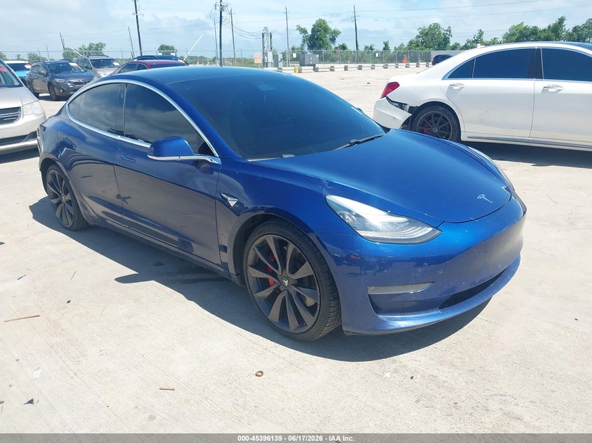2020 Tesla Model 3 VIN 5YJ3E1EC9LF669624 IAAI salvage auction — REAR END, Salvage Title, sold $7,950 on 2026-09-02 (photo 1)