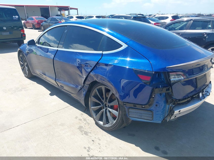 2020 Tesla Model 3 VIN 5YJ3E1EC9LF669624 IAAI salvage auction — REAR END, Salvage Title, sold $7,950 on 2026-09-02 (photo 3)
