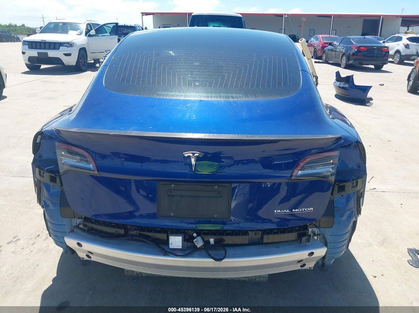 2020 Tesla Model 3 VIN 5YJ3E1EC9LF669624 IAAI salvage auction — REAR END, Salvage Title, sold $7,950 on 2026-09-02 (photo 6)