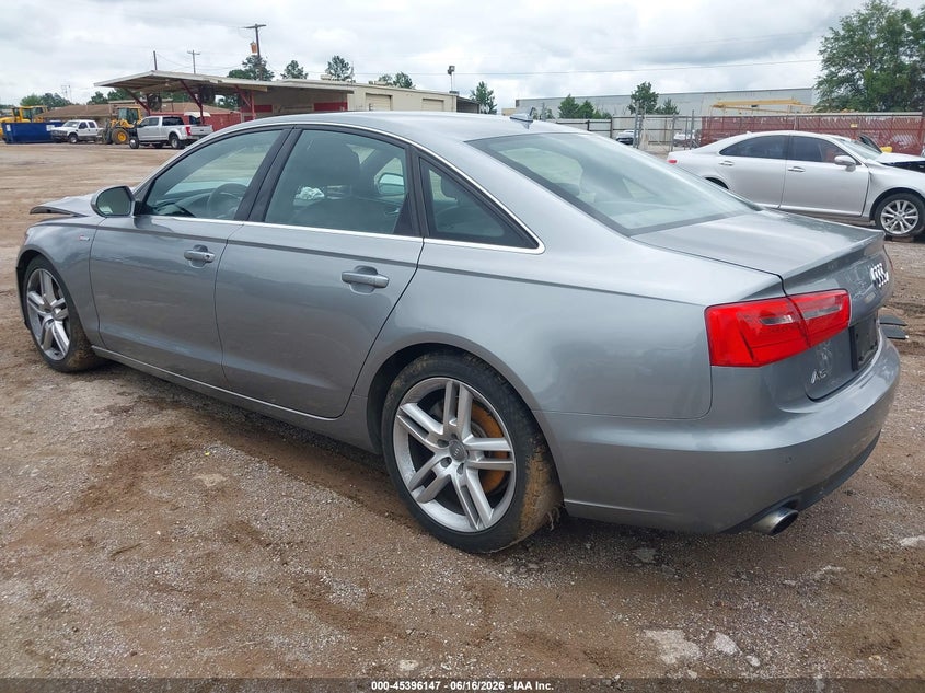 2014 Audi A6 VIN WAUFGAFC9EN065269 IAAI salvage auction — FRONT END, Salvage (Texas), sold $100 on 2026-07-17 (photo 3)