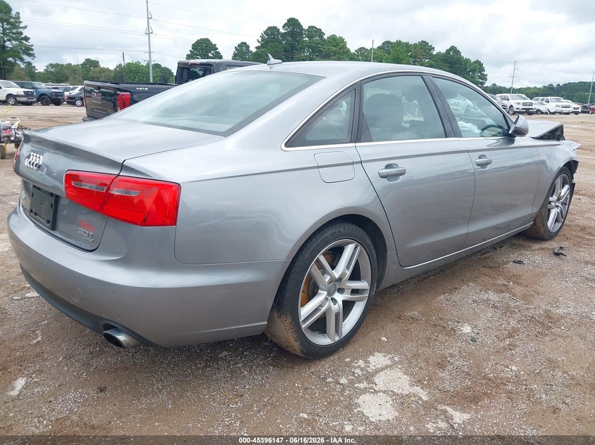 2014 Audi A6 VIN WAUFGAFC9EN065269 IAAI salvage auction — FRONT END, Salvage (Texas), sold $100 on 2026-07-17 (photo 4)
