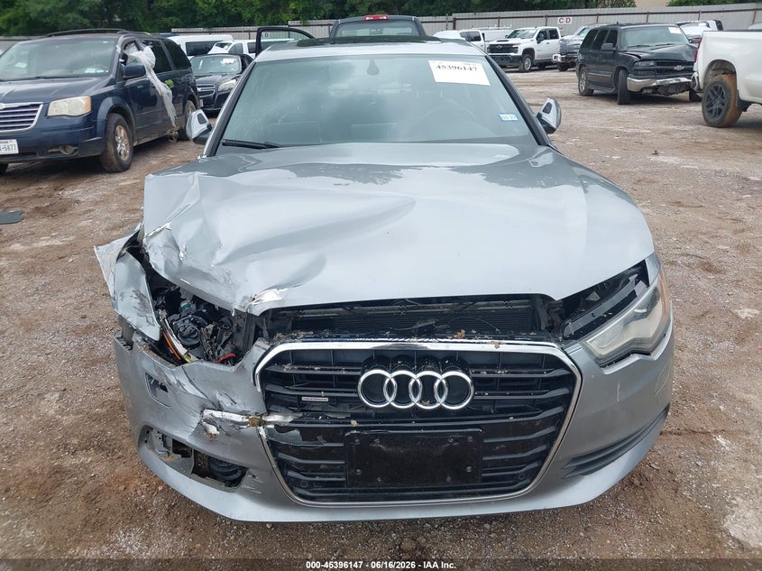 2014 Audi A6 VIN WAUFGAFC9EN065269 IAAI salvage auction — FRONT END, Salvage (Texas), sold $100 on 2026-07-17 (photo 6)