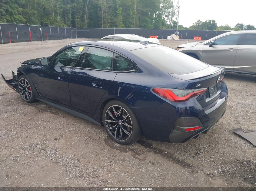 2023 BMW I4 VIN WBY33AW09PFP38452 IAAI salvage auction — FRONT END, Clear (South Carolina), sold $16,750 on 2026-08-20 (photo 3)