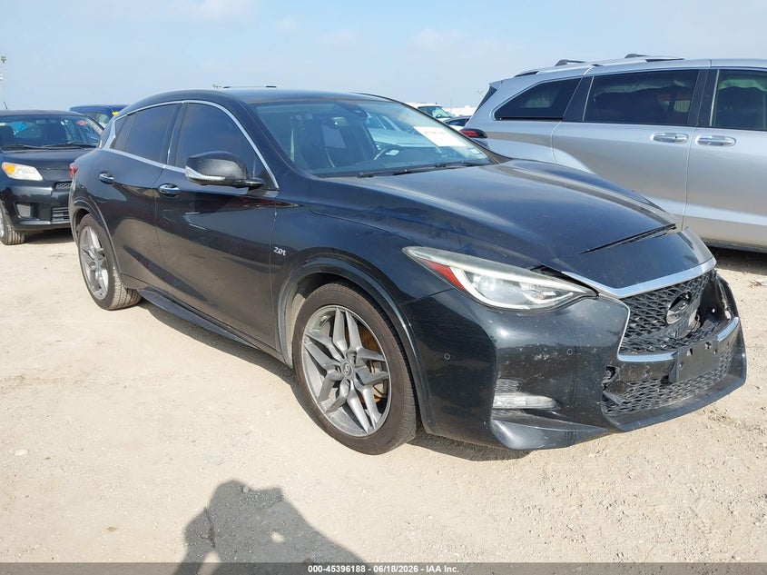 2017 Infiniti Qx30 VIN SJKCH5CP1HA032101 IAAI salvage auction — LEFT FRONT, Salvage Title, sold $3,100 on 2026-08-24 (photo 1)