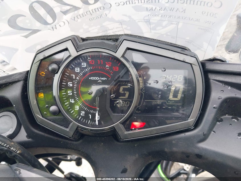 2019 Kawasaki Ninja VIN JKAEXEK17KDA30903 IAAI salvage auction — FRONT END, Salvage (Massachusetts), sold $450 on 2026-07-15 (photo 7)