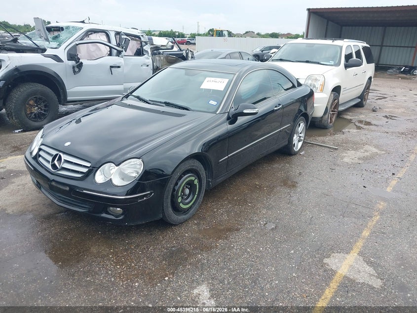 2009 Mercedes-benz Clk-class VIN WDBTJ56H39F263841 IAAI salvage auction — FRONT END, Salvage (Texas), sold $875 on 2026-07-15 (photo 2)