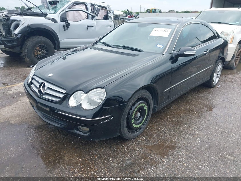 2009 Mercedes-benz Clk-class VIN WDBTJ56H39F263841 IAAI salvage auction — FRONT END, Salvage (Texas), sold $875 on 2026-07-15 (photo 6)