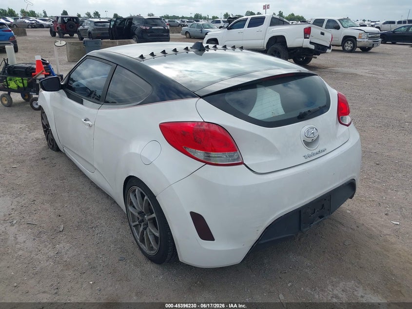 2016 Hyundai Veloster VIN KMHTC6AD4GU292615 IAAI salvage auction — NORMAL WEAR, Original (Texas), sold $475 on 2026-07-15 (photo 3)