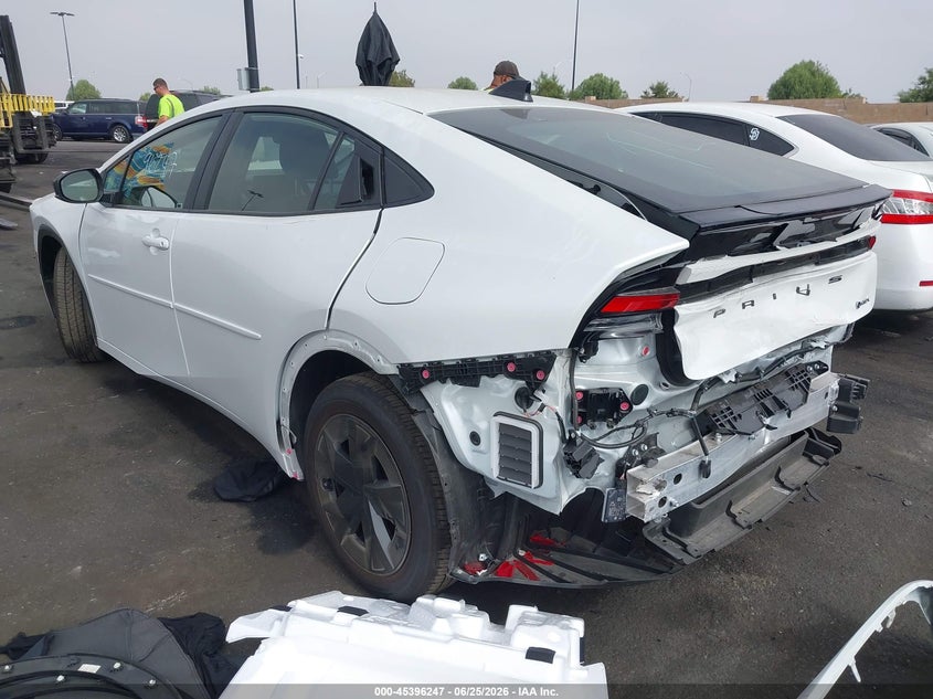 2026 Toyota Prius VIN JTDACAAU9T3071459 IAAI salvage auction — FRONT & REAR, Salvage Title, sold $9,300 on 2026-07-17 (photo 3)