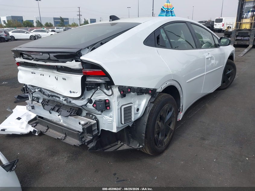 2026 Toyota Prius VIN JTDACAAU9T3071459 IAAI salvage auction — FRONT & REAR, Salvage Title, sold $9,300 on 2026-07-17 (photo 4)