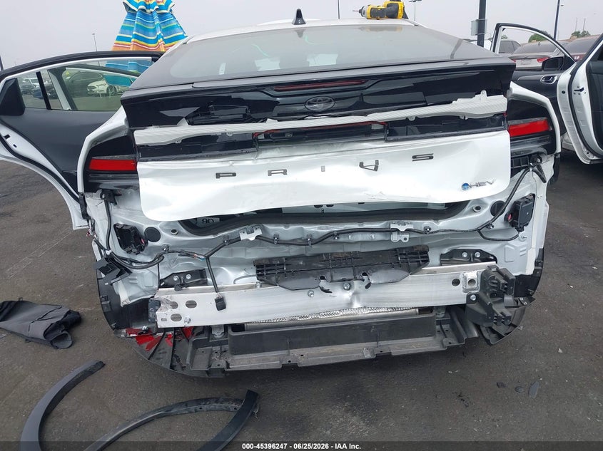 2026 Toyota Prius VIN JTDACAAU9T3071459 IAAI salvage auction — FRONT & REAR, Salvage Title, sold $9,300 on 2026-07-17 (photo 6)