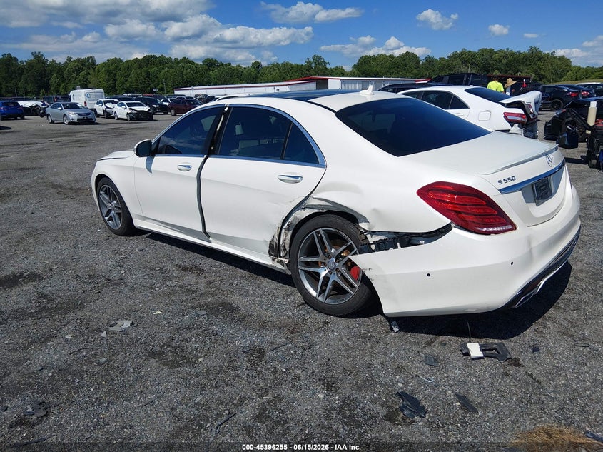 2014 Mercedes-benz S-klasse VIN WDDUG8FB6EA046380 IAAI salvage auction — REAR END, Salvage - 75% Or Less (Maryland), sold $8,200 on 2026-08-11 (photo 3)