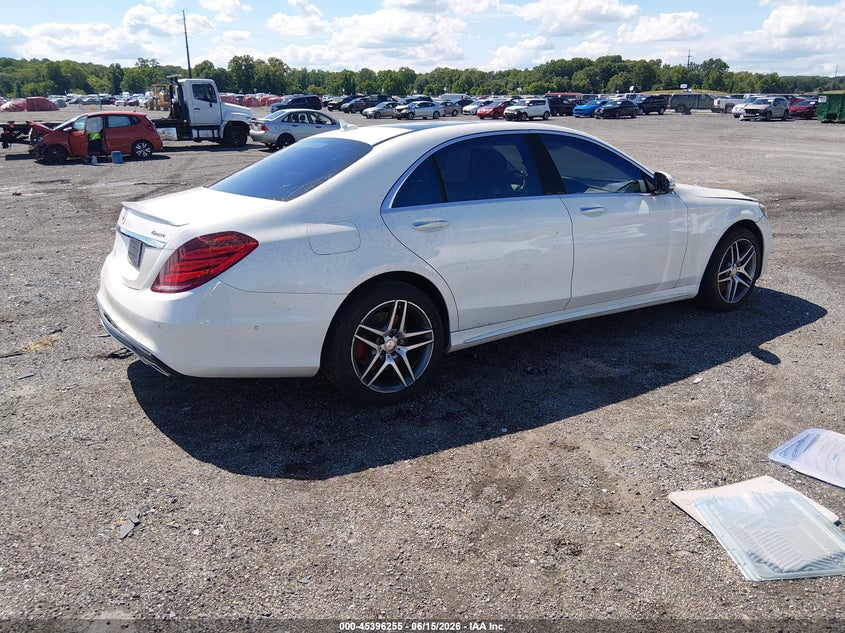2014 Mercedes-benz S-klasse VIN WDDUG8FB6EA046380 IAAI salvage auction — REAR END, Salvage - 75% Or Less (Maryland), sold $8,200 on 2026-08-11 (photo 4)