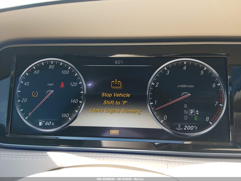 2014 Mercedes-benz S-klasse VIN WDDUG8FB6EA046380 IAAI salvage auction — REAR END, Salvage - 75% Or Less (Maryland), sold $8,200 on 2026-08-11 (photo 7)