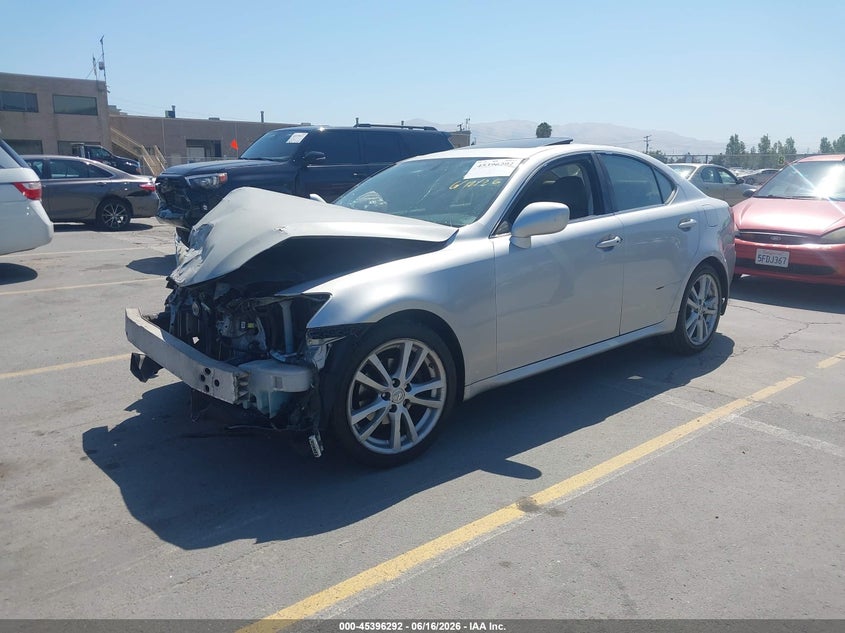 2006 Lexus Is VIN JTHBK262565012713 IAAI salvage auction — FRONT END, Salvage (California), sold $175 on 2026-07-13 (photo 2)