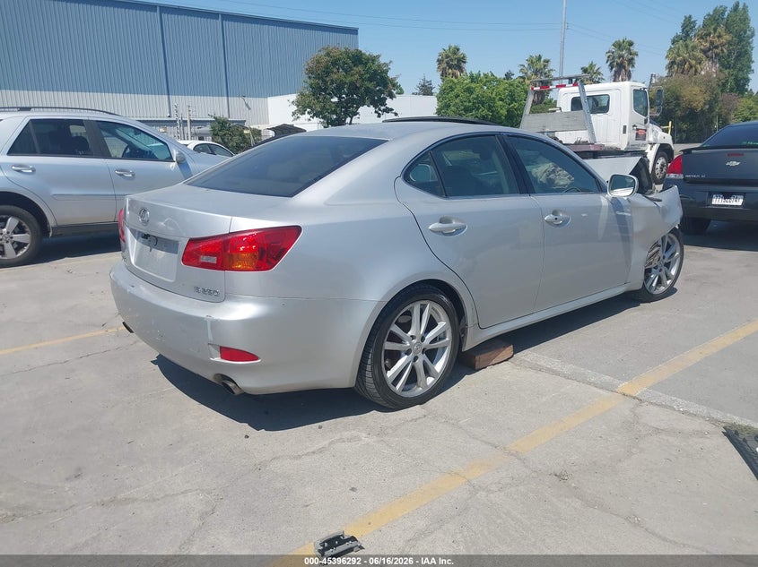 2006 Lexus Is VIN JTHBK262565012713 IAAI salvage auction — FRONT END, Salvage (California), sold $175 on 2026-07-13 (photo 4)
