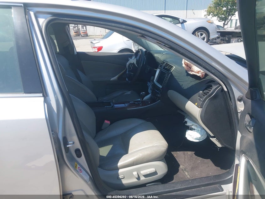 2006 Lexus Is VIN JTHBK262565012713 IAAI salvage auction — FRONT END, Salvage (California), sold $175 on 2026-07-13 (photo 5)