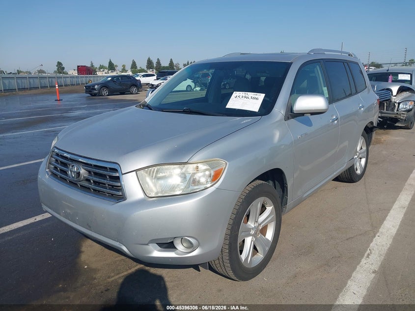 2009 Toyota Highlander VIN JTEDS42A492087195 IAAI salvage auction — REAR END, Salvage (California), sold $3,100 on 2026-07-14 (photo 2)