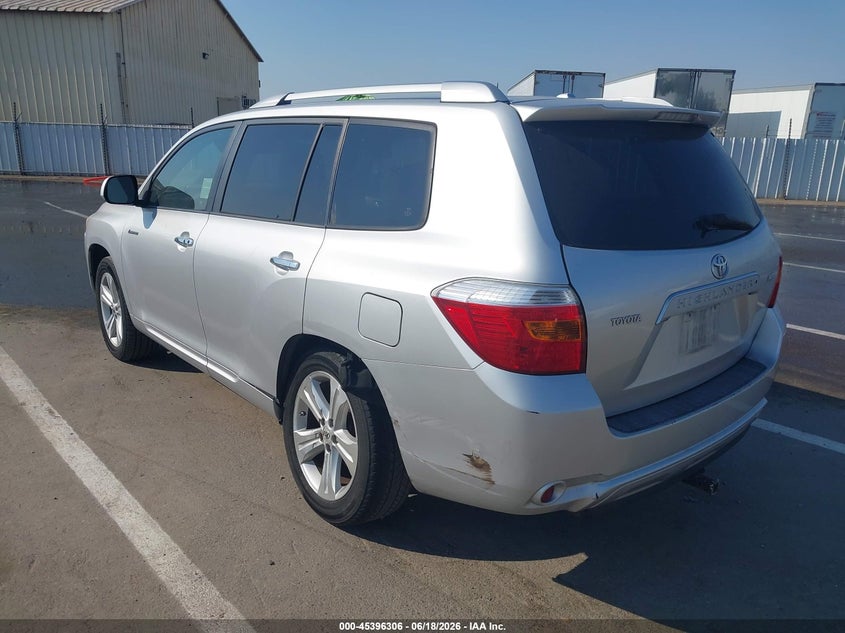 2009 Toyota Highlander VIN JTEDS42A492087195 IAAI salvage auction — REAR END, Salvage (California), sold $3,100 on 2026-07-14 (photo 3)