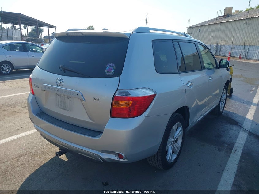 2009 Toyota Highlander VIN JTEDS42A492087195 IAAI salvage auction — REAR END, Salvage (California), sold $3,100 on 2026-07-14 (photo 4)