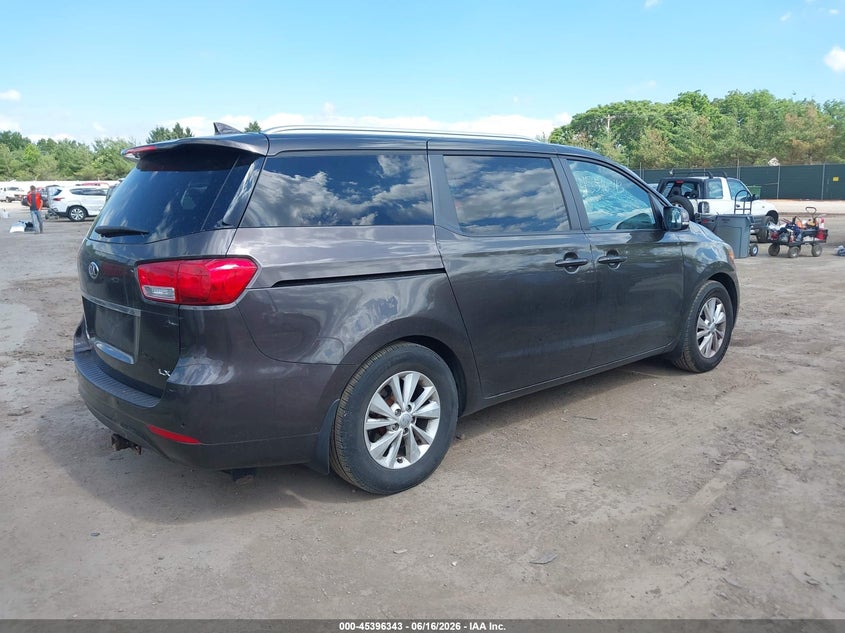 2017 Kia SEDONA VIN KNDMB5C12H6324721 IAAI salvage auction — FRONT END, Clear (Indiana), sold $5,100 on 2026-07-14 (photo 4)