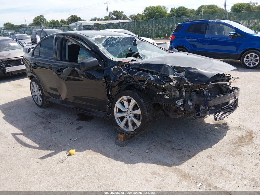 2014 Mitsubishi Lancer VIN JA32U8FW7EU022924 IAAI salvage auction — RIGHT FRONT, Salvage (Kansas), sold $450 on 2026-07-24 (photo 1)