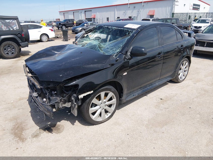 2014 Mitsubishi Lancer VIN JA32U8FW7EU022924 IAAI salvage auction — RIGHT FRONT, Salvage (Kansas), sold $450 on 2026-07-24 (photo 2)