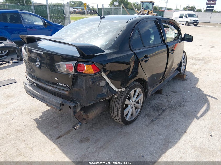 2014 Mitsubishi Lancer VIN JA32U8FW7EU022924 IAAI salvage auction — RIGHT FRONT, Salvage (Kansas), sold $450 on 2026-07-24 (photo 4)