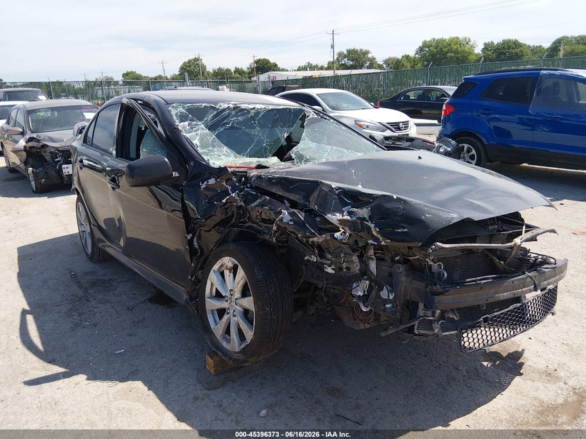 2014 Mitsubishi Lancer VIN JA32U8FW7EU022924 IAAI salvage auction — RIGHT FRONT, Salvage (Kansas), sold $450 on 2026-07-24 (photo 6)