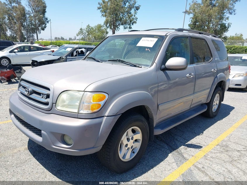 2001 Toyota Sequoia VIN 5TDZT38A71S049580 IAAI salvage auction — LEFT SIDE, Salvage (California), sold $925 on 2026-07-07 (photo 2)