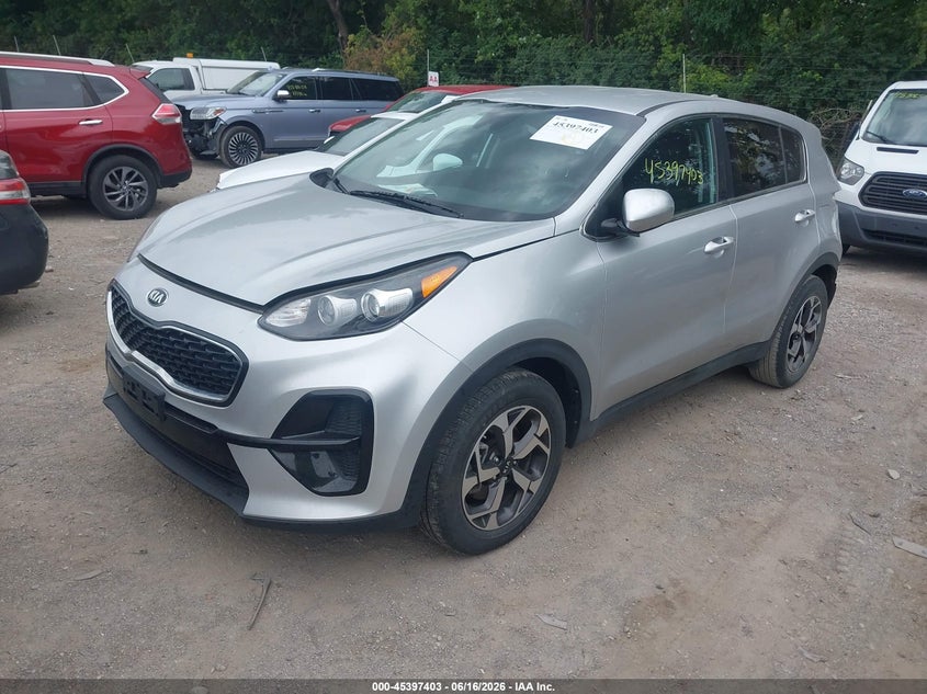 2021 Kia Sportage VIN KNDPM3AC8M7931288 IAAI salvage auction — REAR END, Salvage (Indiana), sold $3,850 on 2026-07-09 (photo 2)