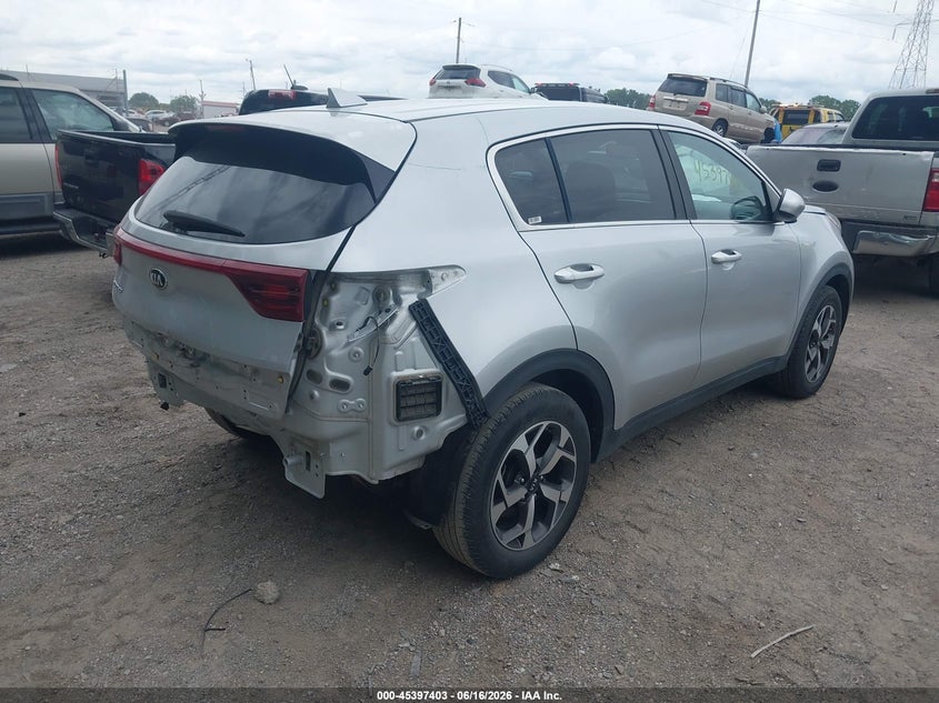 2021 Kia Sportage VIN KNDPM3AC8M7931288 IAAI salvage auction — REAR END, Salvage (Indiana), sold $3,850 on 2026-07-09 (photo 4)