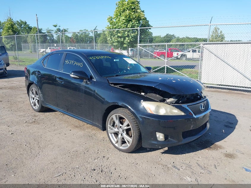 2010 Lexus Is 250 VIN JTHBF5C23A5114093 IAAI salvage auction — FRONT END, Clear (Virginia), sold $1,175 on 2026-07-14 (photo 1)