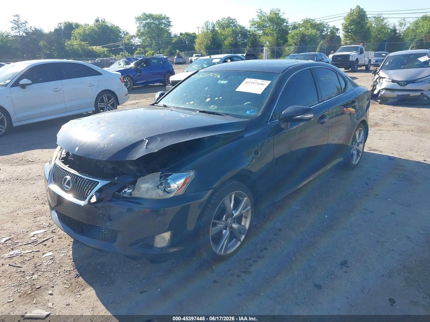 2010 Lexus Is 250 VIN JTHBF5C23A5114093 IAAI salvage auction — FRONT END, Clear (Virginia), sold $1,175 on 2026-07-14 (photo 2)