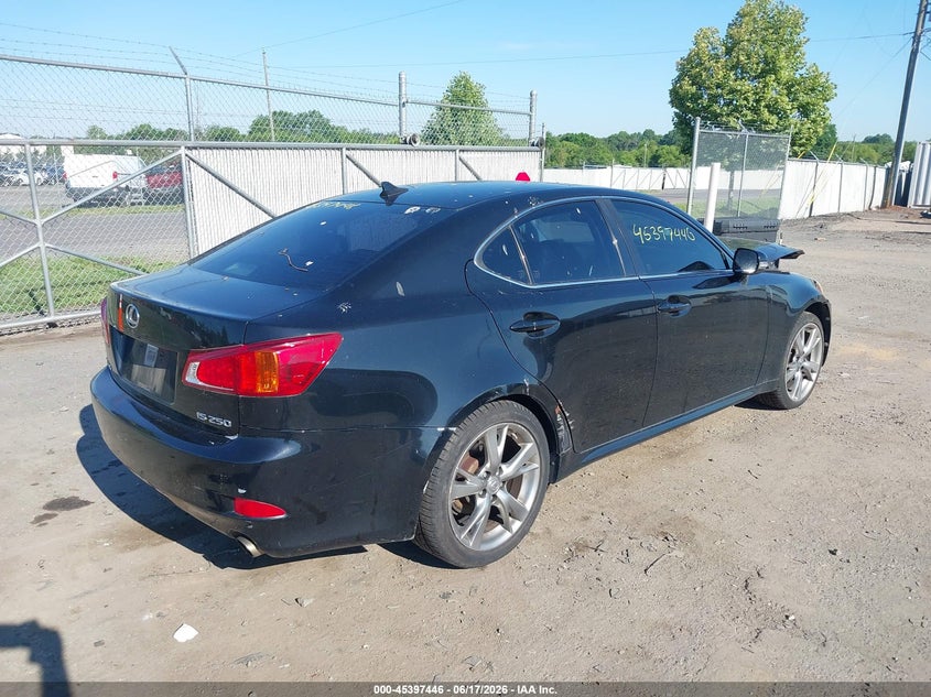 2010 Lexus Is 250 VIN JTHBF5C23A5114093 IAAI salvage auction — FRONT END, Clear (Virginia), sold $1,175 on 2026-07-14 (photo 4)