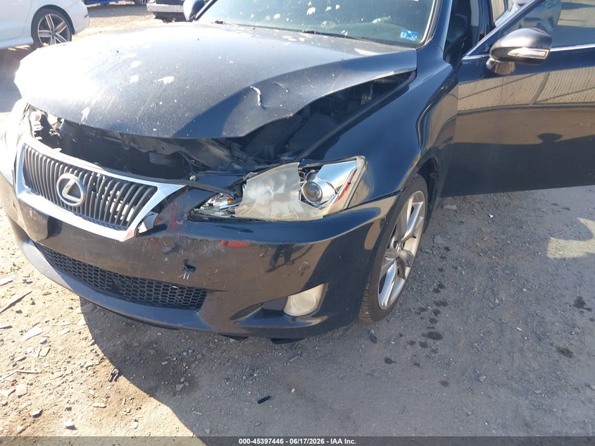 2010 Lexus Is 250 VIN JTHBF5C23A5114093 IAAI salvage auction — FRONT END, Clear (Virginia), sold $1,175 on 2026-07-14 (photo 6)