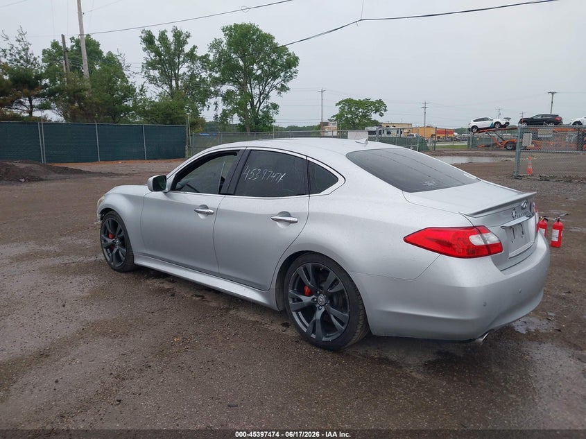 2013 Infiniti M VIN JN1BY1ARXDM604628 IAAI salvage auction — FRONT END, Clear (Indiana), sold $525 on 2026-07-28 (photo 3)