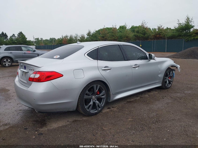 2013 Infiniti M VIN JN1BY1ARXDM604628 IAAI salvage auction — FRONT END, Clear (Indiana), sold $525 on 2026-07-28 (photo 4)